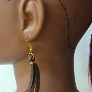 Brown Tassel Earrings