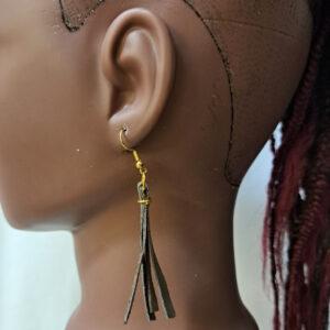 Light Grey Tassel Earrings