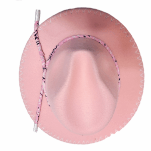 Pink Bandana Wide Brim Fedora