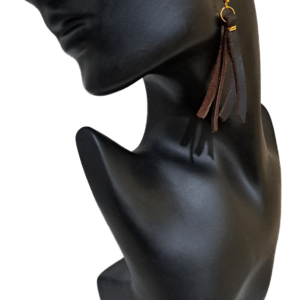 Brown Tassel Earrings