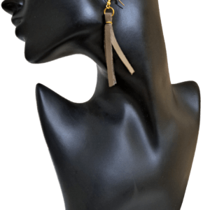 Grey Tassel Earrings
