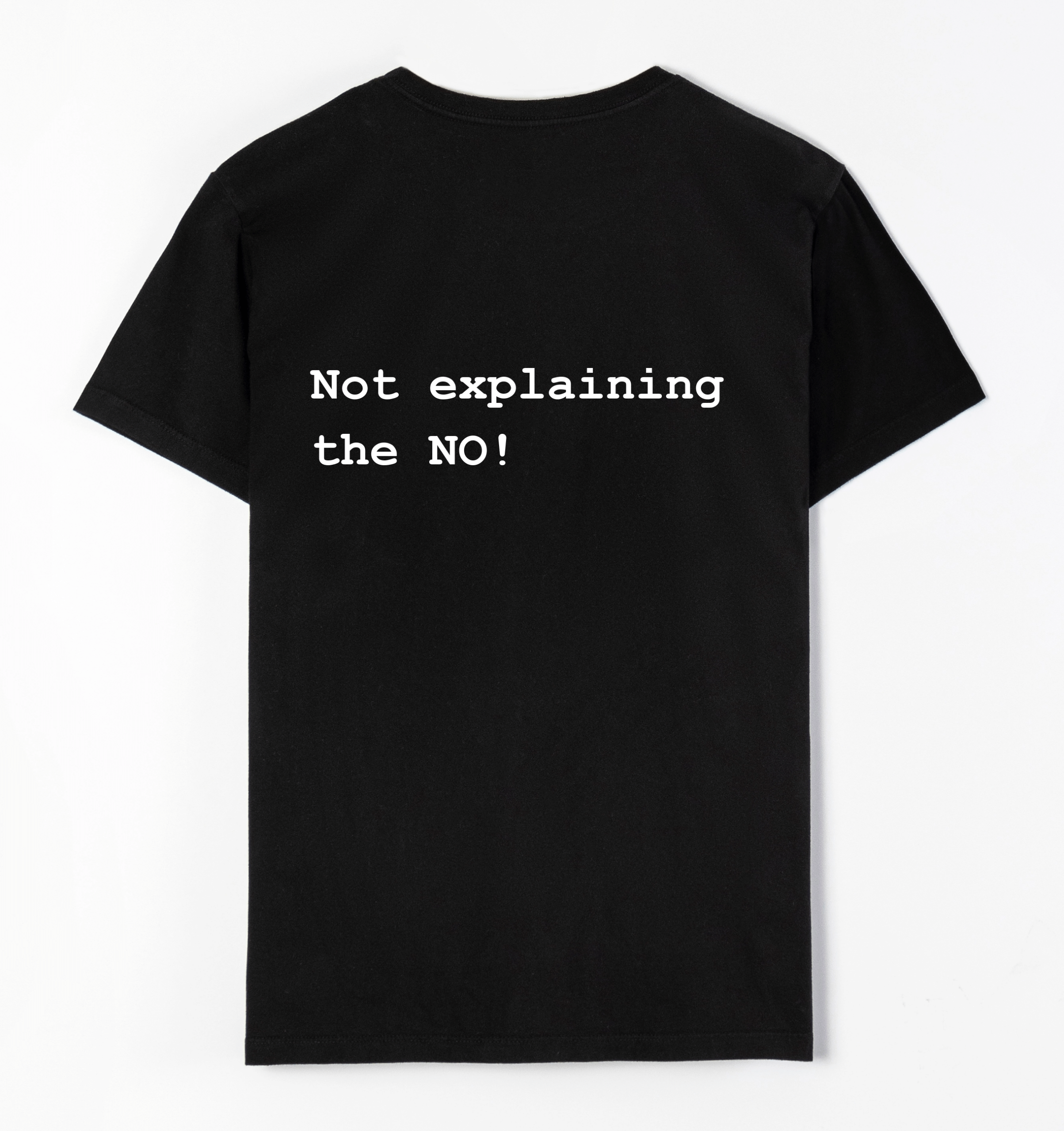 Not explaining the NO!
