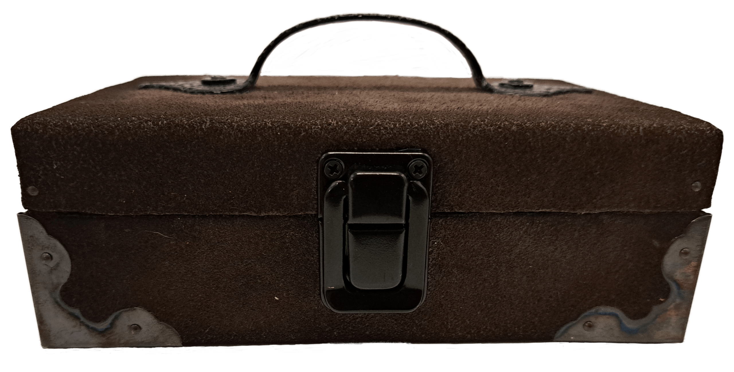 Black/ brown Suede Jewelry Box