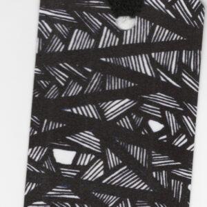 Black & White Line Patterned Bookmark