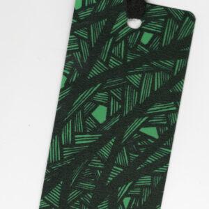 Green 1 Line Patterned Bookmark