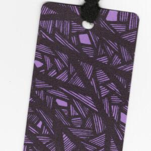 Purple 1 Line Patterned Bookmark