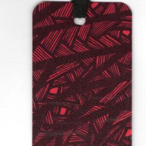 Red 1 Line Patterned Bookmark